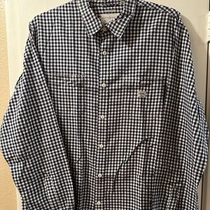 Used Denim & Supply Casual Button Up Regular Fit Blue and White Gingham XXL